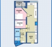 Однокомнатная квартира, умело переделанная в двухкомнатную, находится на 2-м этаже 26 этажного кирпичного дома.