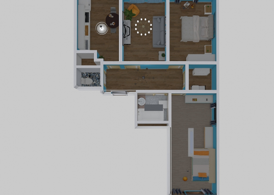 Большая и просторная трехкомнатная квартира с предчистовой отделкой, которую можете оформить так как Вы желаете.
