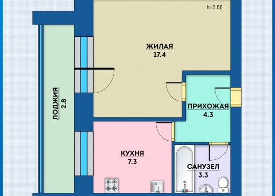 Шикарное месторасположение дома – самый центр Казани, в шаговой доступности многие крупнейшие ВУЗы Татарстана: КИСИ, КАИ, Мед.университет, что создает огромный спрос на аренду жилья в этом месте.