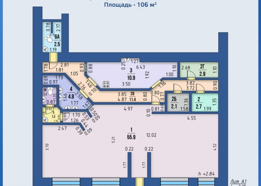 Эксклюзивное предложение: продажа помещения 106 кв.м по улице Кремлевская.