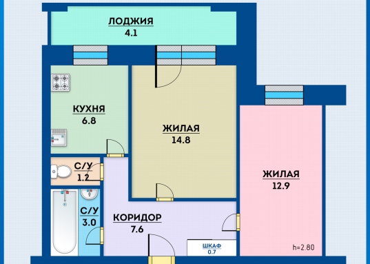 Чистый подъезд. Перед домом свободная парковка, детская площадка.