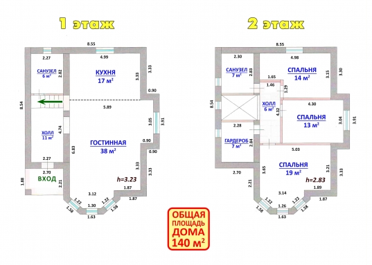 Адрес: ул. Атнинская, дом 33, Площадь дома: 140 м<sup>2</sup>, Площадь участка: 9 соток, Поселок: Старые Салмачи, Район: Приволжский