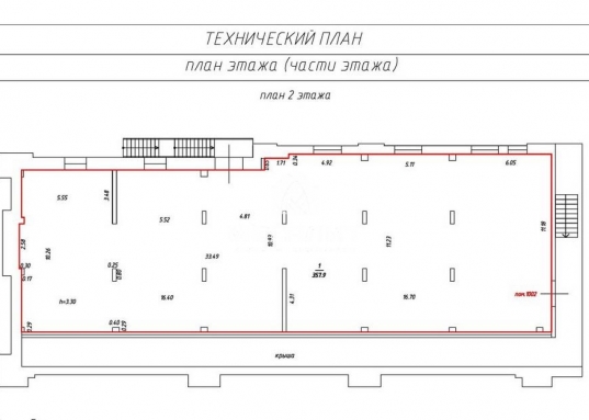 Помещение свободного назначения на 1 линии