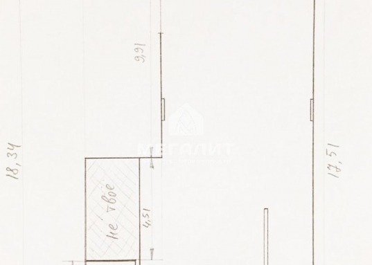 Адрес: ул. Петербургская, дом 64, Общая площадь: 122,1 м<sup>2</sup>