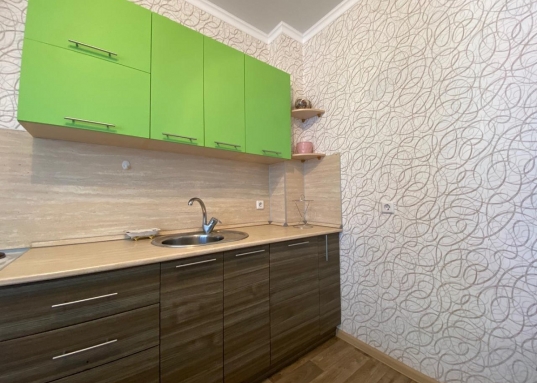 Адрес: ул. Рихарда Зорге, дом 66в, Количество комнат: 1, Общая площадь: 42.7 м<sup>2</sup>, Жилая площадь: 20 м<sup>2</sup>, Площадь кухни: 11 м<sup>2</sup>, Этаж: 8/24, Тип дома: Кирпичный, Район: Приволжский