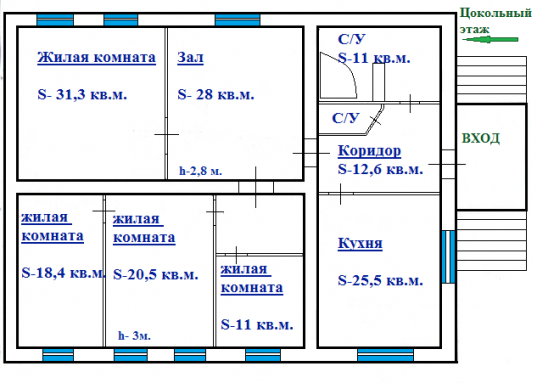 Для подачи горячей воды установлена газовая колонка.<br />Канализация автономная (септик, переливная по 2 кольца), центральная будет доступна в этом году.<br />На территории:<br />- Отдельностоящая баня на дровах.<br />- Гараж -6м*4м, с возможностью увеличения площади.<br />- Металлические ворота высотой 3м.<br />- плодоносящие насаждения <br /><br />Планировка дома очень удобная, большие площади комнат, высокие потолки, много воздуха и пространства.<br /><br />Дом располагается в 15 мин от центра города. <br />Развитая инфраструктура, в шаговой доступности: <br />- продуктовые супермаркеты<br />- Детский сад № 206<br />- Детский сад, ясли №324 "Теремок"<br />- Детский сад, ясли №199 "Радость" и мн др<br />- Лицей №110<br />- Гимназия №20 имени Абдулы Алиша<br />- Школа №72<br />- Начальная частная школа "Дети будущего"<br />- КНИТУ, факультет химических технологий <br />- КНИТУ, факультет информационных технологий<br />- Институт органической и физической химии имени А.Е.