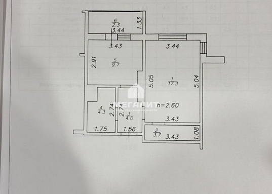Адрес: ул. Натана Рахлина, дом 7, Количество комнат: 1, Общая площадь: 41.3 м<sup>2</sup>, Жилая площадь: 17.3 м<sup>2</sup>, Площадь кухни: 9.7 м<sup>2</sup>, Этаж: 10/17, Район: Советский
