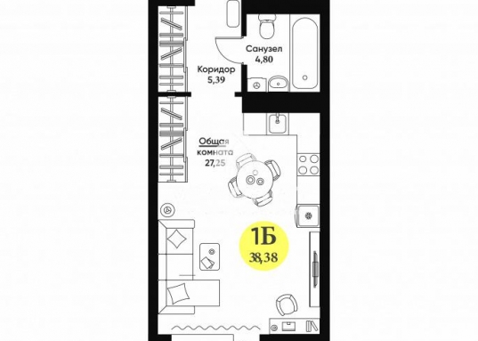 В квартире <strong>много естественного света</strong>, что стимулирует творческое начало и стремление к познанию и росту.<br /><br />Красивое <strong>дизайнерское лобби</strong> в природных оттенках встречает жителей дома <strong>зоной отдыха</strong>.