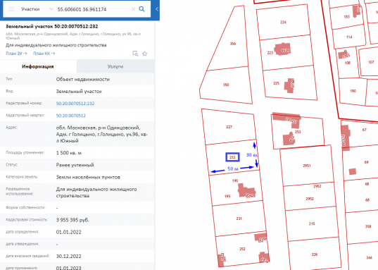 Адрес: ул. Южный кв-л, дом 96, Поселок: город Голицыно, Площадь участка: 15 соток