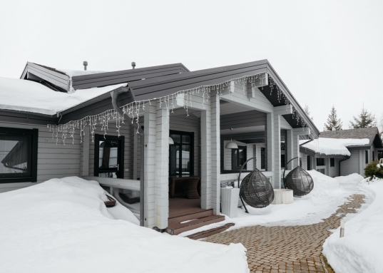 Современный 1-этажный дом в Лаишевском районе Нармонское сельское поселение  вблизи р.